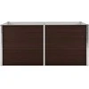Pakeltas sodo lovelis, rudas, 160x88x77cm, galvan. plienas