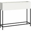Pakeltas Sodo Vazonas Balta 100 x 26 x 82 cm Plienas