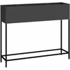 Pakeltas Sodo Vazonas Juoda 100 x 26 x 82 cm Plienas