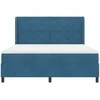 Kiemas lova su galvūgalio Mėlyna 180 x 200 cm Aksomas