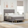 Kiemas lova su pagalve Tortora 140 x 190 cm audinys
