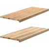 Palangės, 2 vnt, 100x40x2 cm, neapdorotas ąžuolo medienos