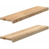 Palangės, 2 vnt, 90x20x2 cm, neapdorotas ąžuolo medienos