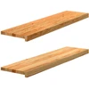 Palangės, 2 vnt, šviesiai rudos, 100x30x2 cm, ąžuolo medienos