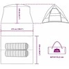 Kempingo palapinė su stogu Mėlyna 275 x 230 x 140 cm tafta
