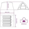 Kempingo palapinė su stogu Mėlyna 320 x 275 x 190 cm tafta