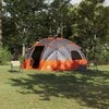 Kupolinis palapinė Pilka ir oranžinė 475 x 475 x 235 cm tafta
