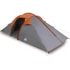 Tunelinė palapinė Pilka ir oranžinė 510 x 240 x 156 cm tafta