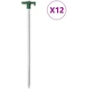 Palapinės kaiščiai, 12vnt., 25cm, skersmuo 7mm, plienas ir PP