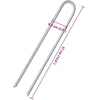 Palapinės kaiščiai, 12vnt., 37cm, skersmuo 11,3mm, U forma