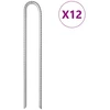 Palapinės kaiščiai, 12vnt., 37cm, skersmuo 11,3mm, U forma