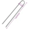 Palapinės kaiščiai, 6vnt., 41,5cm, skersmuo 13mm, U forma