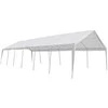 Palapinės medžiaga be rėmo Baltas 12 x 6 m PE