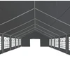 Palapinės medžiaga be rėmo Pilka 12 x 6 m PE
