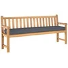 Pallet pagalvė Antracitas 180 x 40 x 8 cm Oksfordo audinys