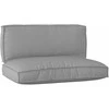 Pallet pagalvių rinkinys 2 pcs Pilka Oksfordo audinys