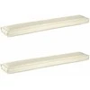 Pallet pagalvių rinkinys 2 pcs Kreminė 200 x 40 x 8 cm