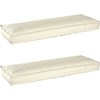 Pallet pagalvių rinkinys 2 pcs Kreminė 120 x 40 x 8 cm