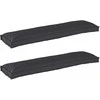 Pallet pagalvių rinkinys 2 pcs Juoda 150 x 40 x 8 cm