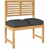 Pagalvėlė 2 pcs Juoda 40 x 40 x 8 cm Oksfordo audinys