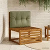 Pallet atlošas VIANEN 100% poliesteris Alyvuogių žalia