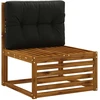 Pallet atlošas VIANEN 100% poliesteris Juoda 70 x 50 x 12 cm