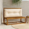 Pallet atlošas VIANEN 100% poliesteris Kreminė 120 x 50 x 12 cm