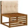 Pallet atlošas VIANEN 100% poliesteris Kreminė 70 x 50 x 12 cm