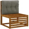 Pallet atlošas VIANEN 100% poliesteris Pilka 70 x 60 x 12 cm