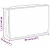 Pagalvėlė Pilka 60 x 40 x 12 cm Oksfordo audinys