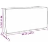 Pagalvėlė Pilka 80 x 40 x 12 cm Oksfordo audinys