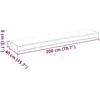 Pallet pagalvė Oksfordo audinys Tortora 200 x 40 x 8 cm
