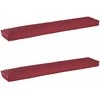Pallet pagalvių rinkinys 2 pcs Vyno raudona 200 x 40 x 8 cm