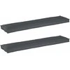 Pallet pagalvių rinkinys 2 pcs Antracitas 180 x 40 x 8 cm