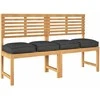 Pagalvėlė 4 pcs Juoda 40 x 40 x 8 cm Oksfordo audinys