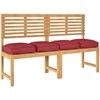Pagalvėlė 4 pcs Vyno raudona 40 x 40 x 8 cm Oksfordo audinys