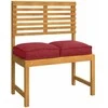 Pagalvėlė 4 pcs Vyno raudona 40 x 40 x 8 cm Oksfordo audinys