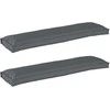 Pallet pagalvių rinkinys 2 pcs Antracitas 150 x 40 x 8 cm