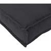 Pallet pagalvių rinkinys 2 pcs Juoda 120 x 40 x 8 cm