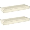 Pallet pagalvių rinkinys 2 pcs Kreminė 120 x 40 x 8 cm
