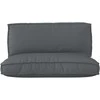 Pallet pagalvių rinkinys 2 pcs Antracitas Oksfordo audinys