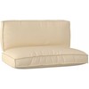 Pallet pagalvių rinkinys 2 pcs Smėlio Oksfordo audinys