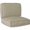 Pallet pagalvių rinkinys 2 pcs Taupe Oksfordo audinys