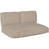 Pagalvių komplektas 3 pcs Taupe Oksfordo audinys