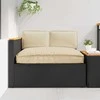 Pagalvių komplektas 3 pcs Smėlio Oksfordo audinys