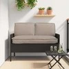 Pagalvių komplektas 3 pcs Taupe Oksfordo audinys