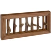 Paltų Kabliukas Natūrali 50 x 10 x 25 cm Kietas mahonio mediena