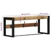 paltų kabykla 80x35x35 cm Tvirtas neapdorotos medienos mangas