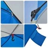 Paplūdimio palapinė, mėlyna, trivietė, greito atleidimo