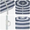 Sodo skėtis 263 x 263 x 272 cm 170T poliesteris Mėlyna ir balta